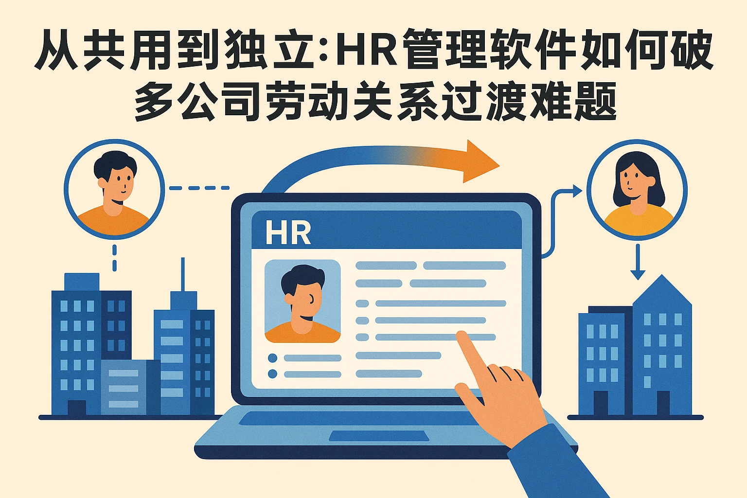 从共用到独立：HR管理软件如何破解多公司劳动关系过渡难题