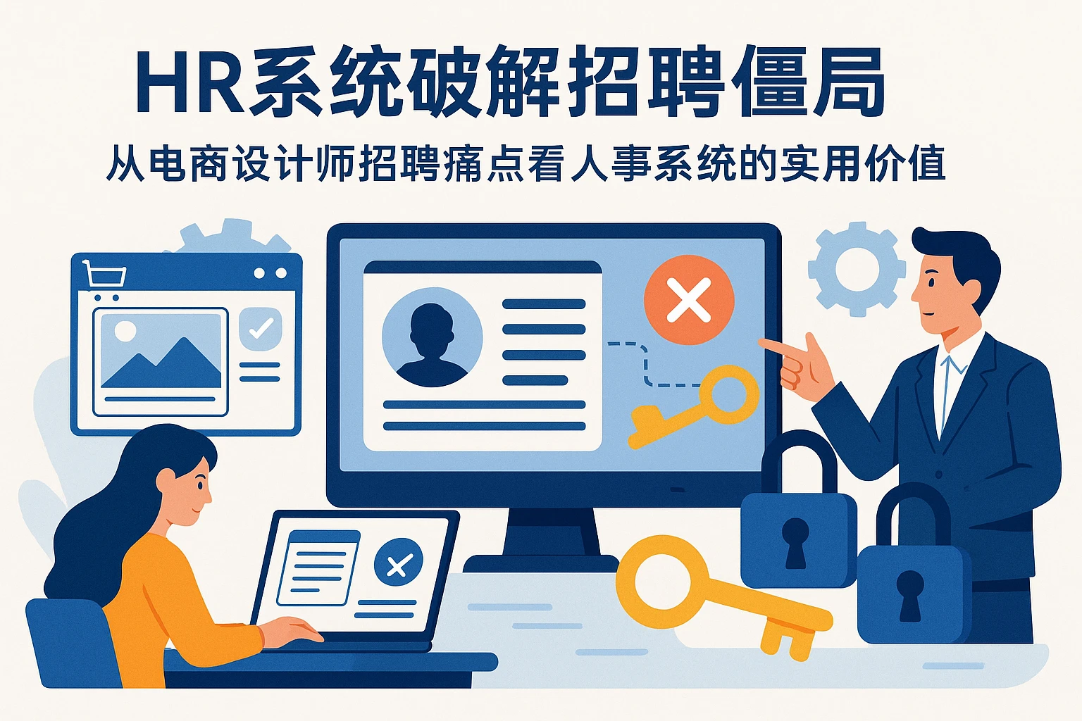HR系统破解招聘僵局：从电商设计师招聘痛点看人事系统的实用价值