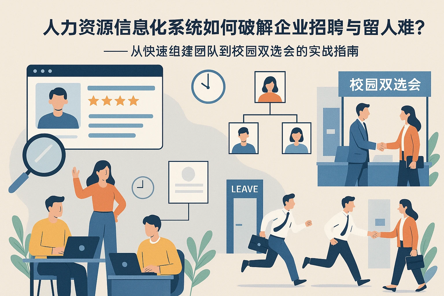 人力资源信息化系统如何破解企业招聘与留人难题？——从快速组建团队到校园双选会的实战指南