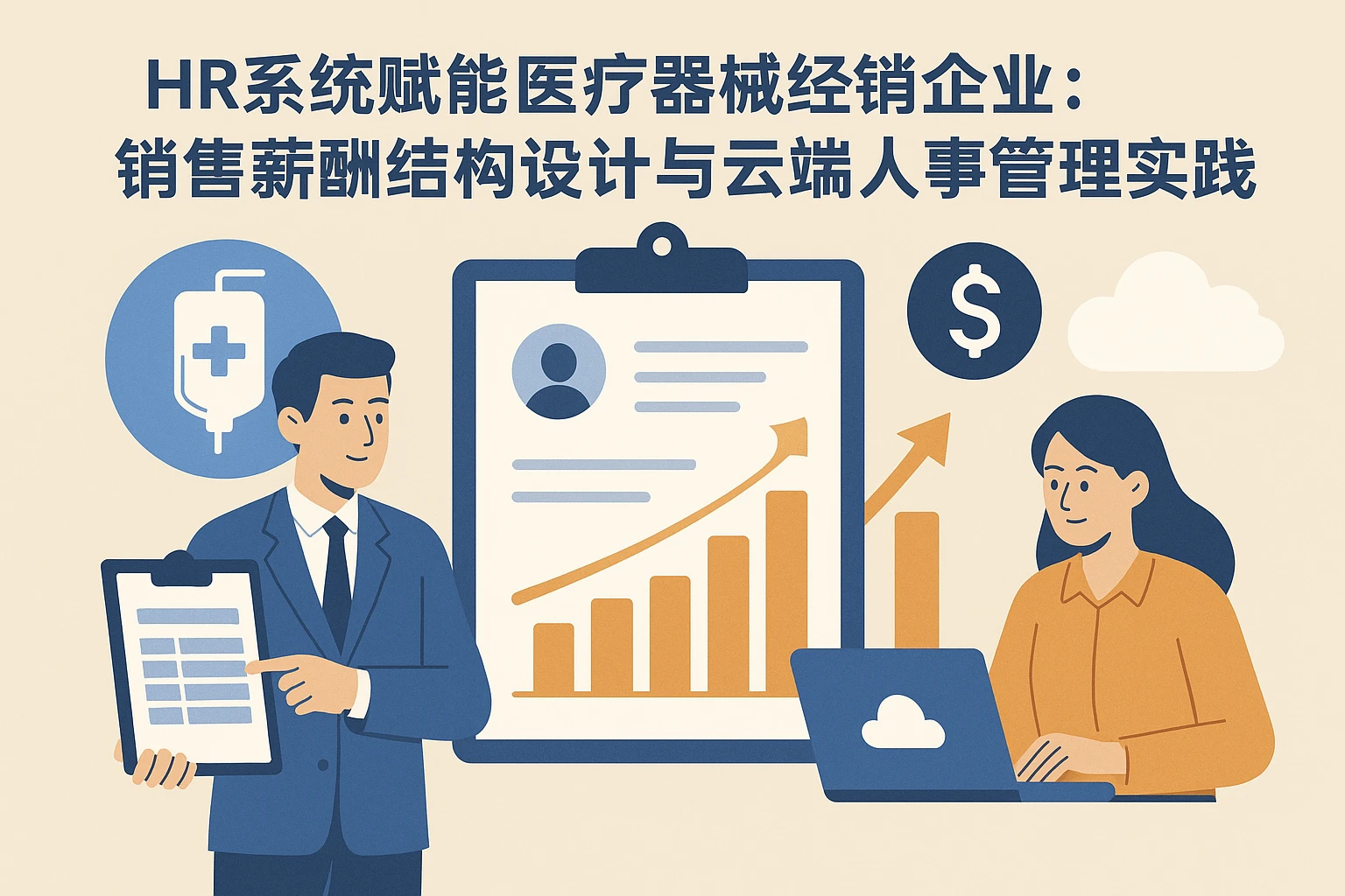 HR系统赋能医疗器械经销企业：销售薪酬结构设计与云端人事管理实践