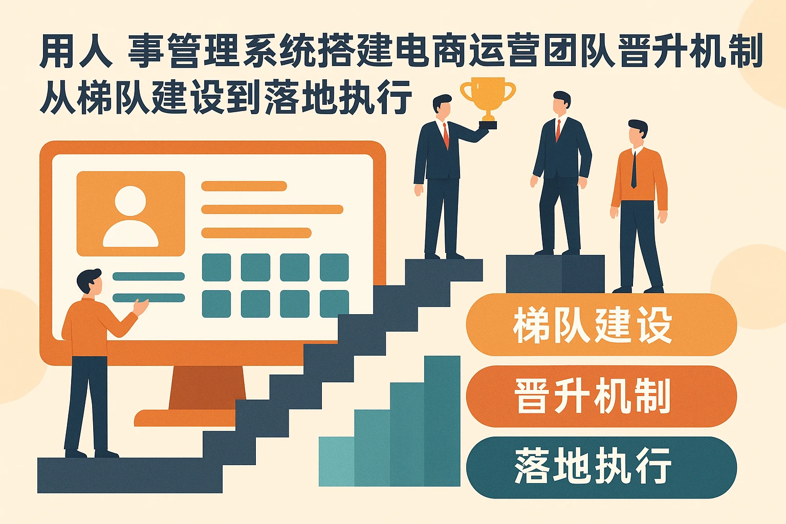 用人事管理系统搭建电商运营团队晋升机制：从梯队建设到落地执行