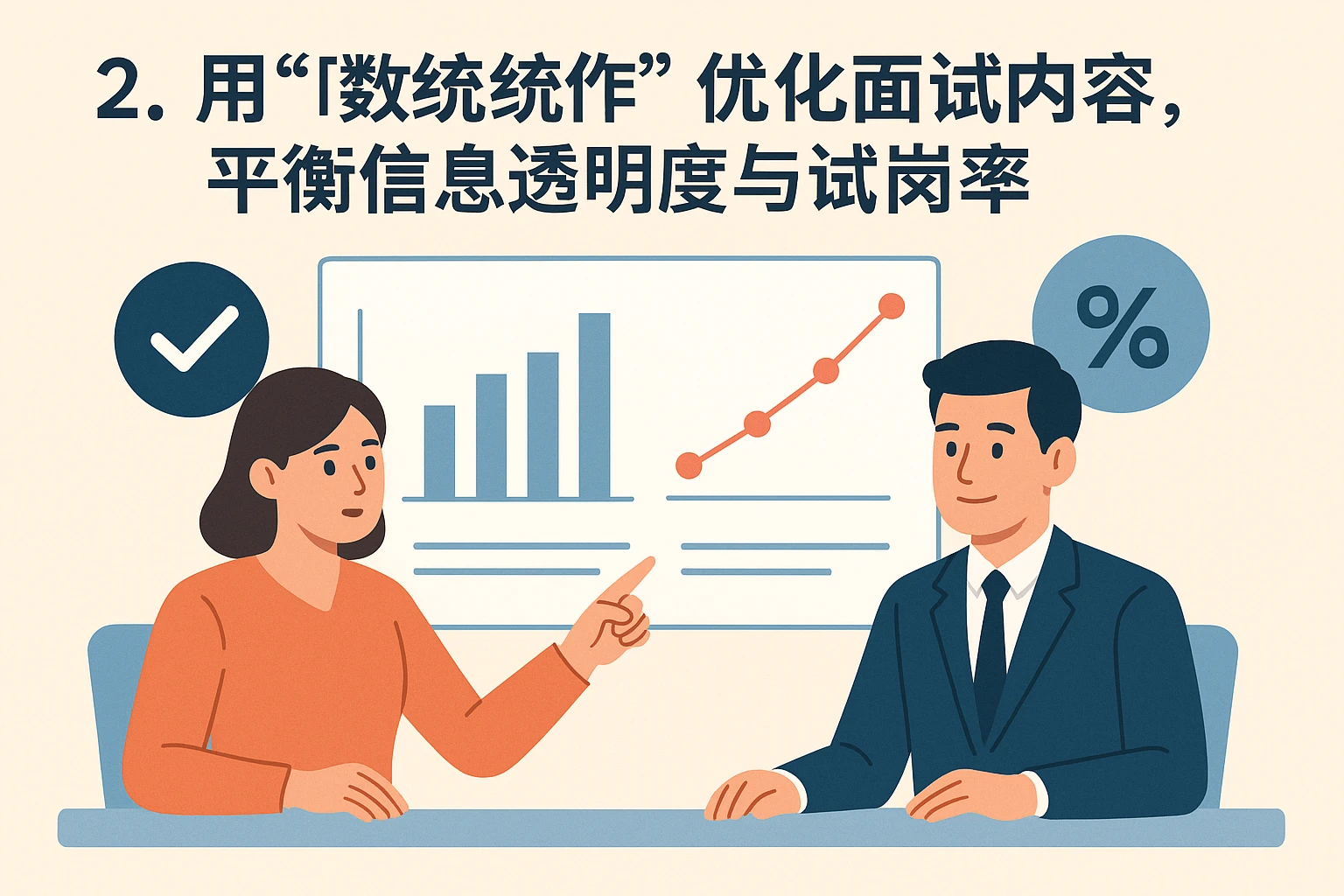 2. 用“数据统计”优化面试内容，平衡信息透明度与试岗率