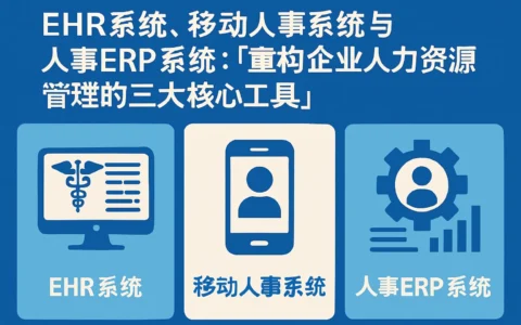EHR系统、移动人事系统与人事ERP系统：重构企业人力资源管理的三大核心工具