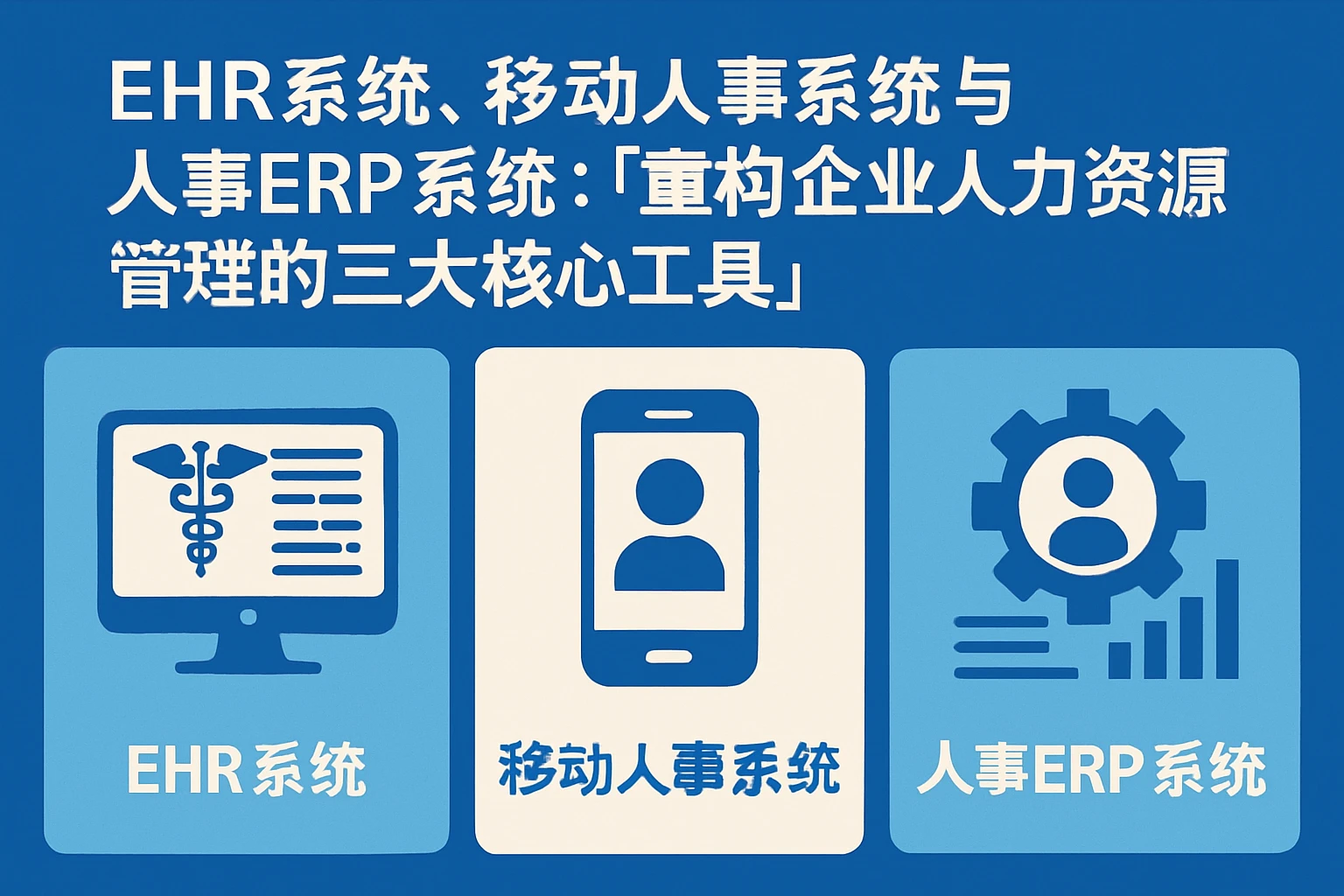 EHR系统、移动人事系统与人事ERP系统：重构企业人力资源管理的三大核心工具