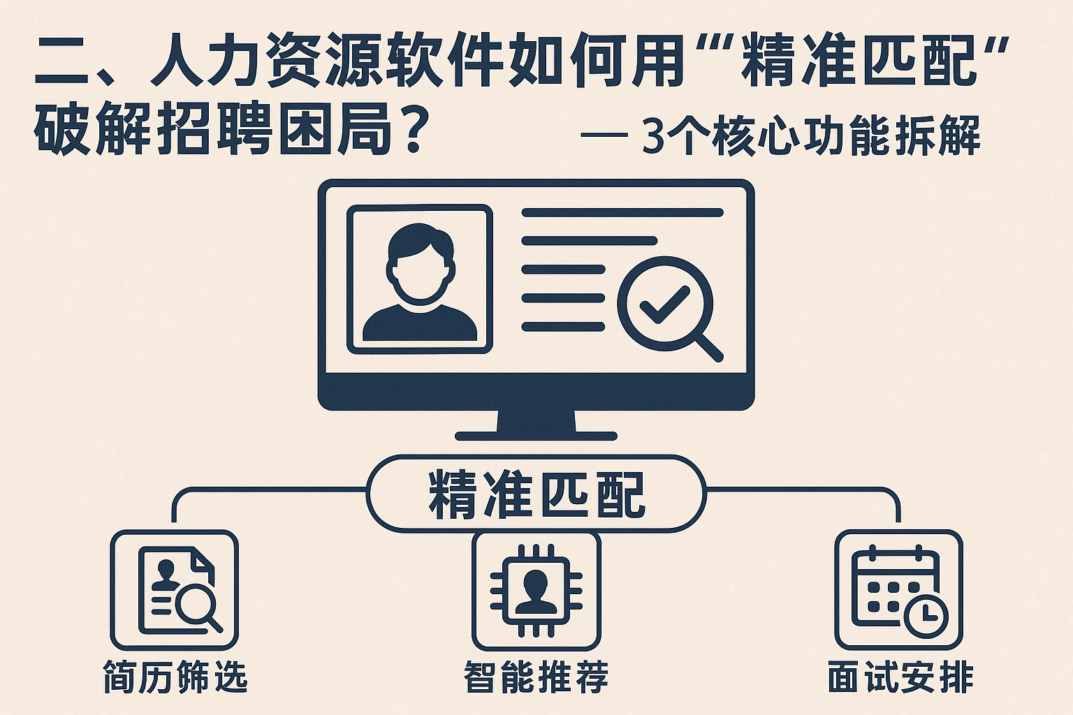 二、人力资源软件如何用“精准匹配”破解招聘困局？——3个核心功能拆解