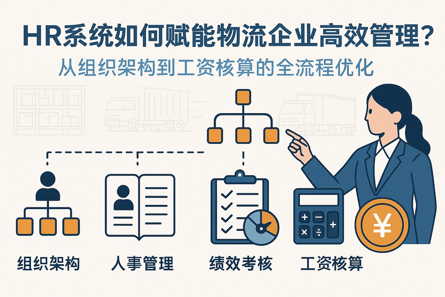 HR系统如何赋能物流企业高效管理？从组织架构到工资核算的全流程优化