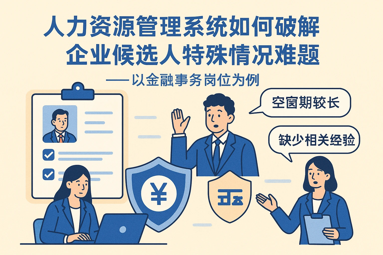 人力资源管理系统如何破解企业候选人特殊情况难题——以金融事务岗位为例