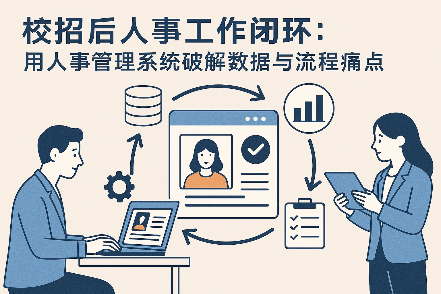校招后人事工作闭环：用人事管理系统破解数据与流程痛点