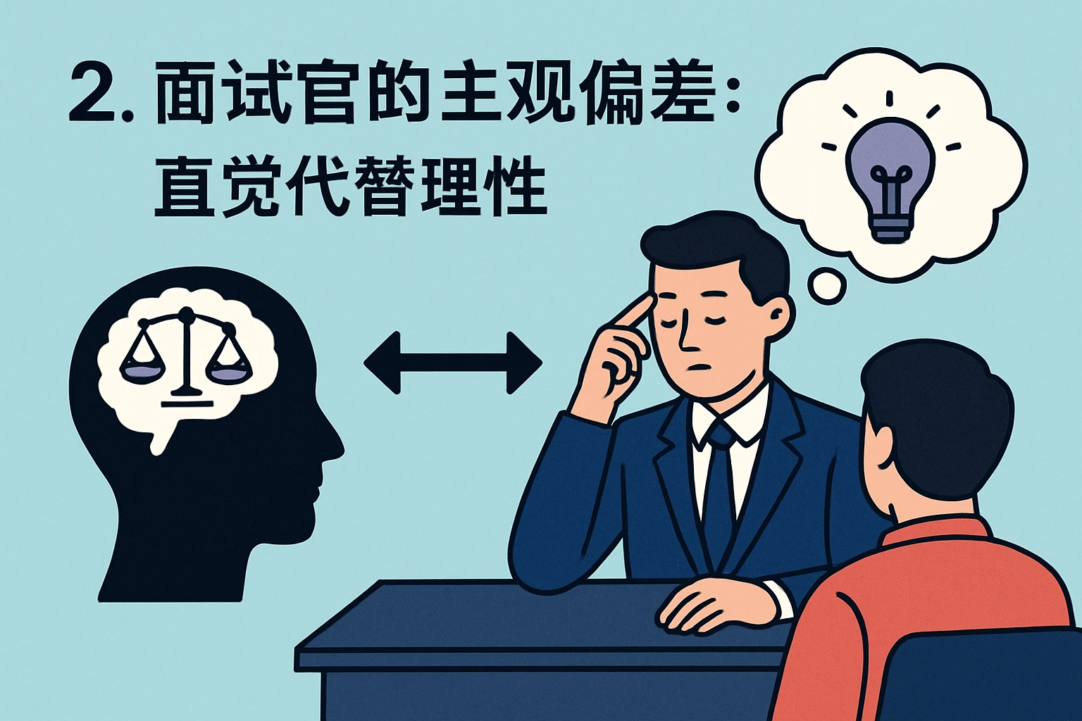 2. 面试官的主观偏差：直觉代替理性