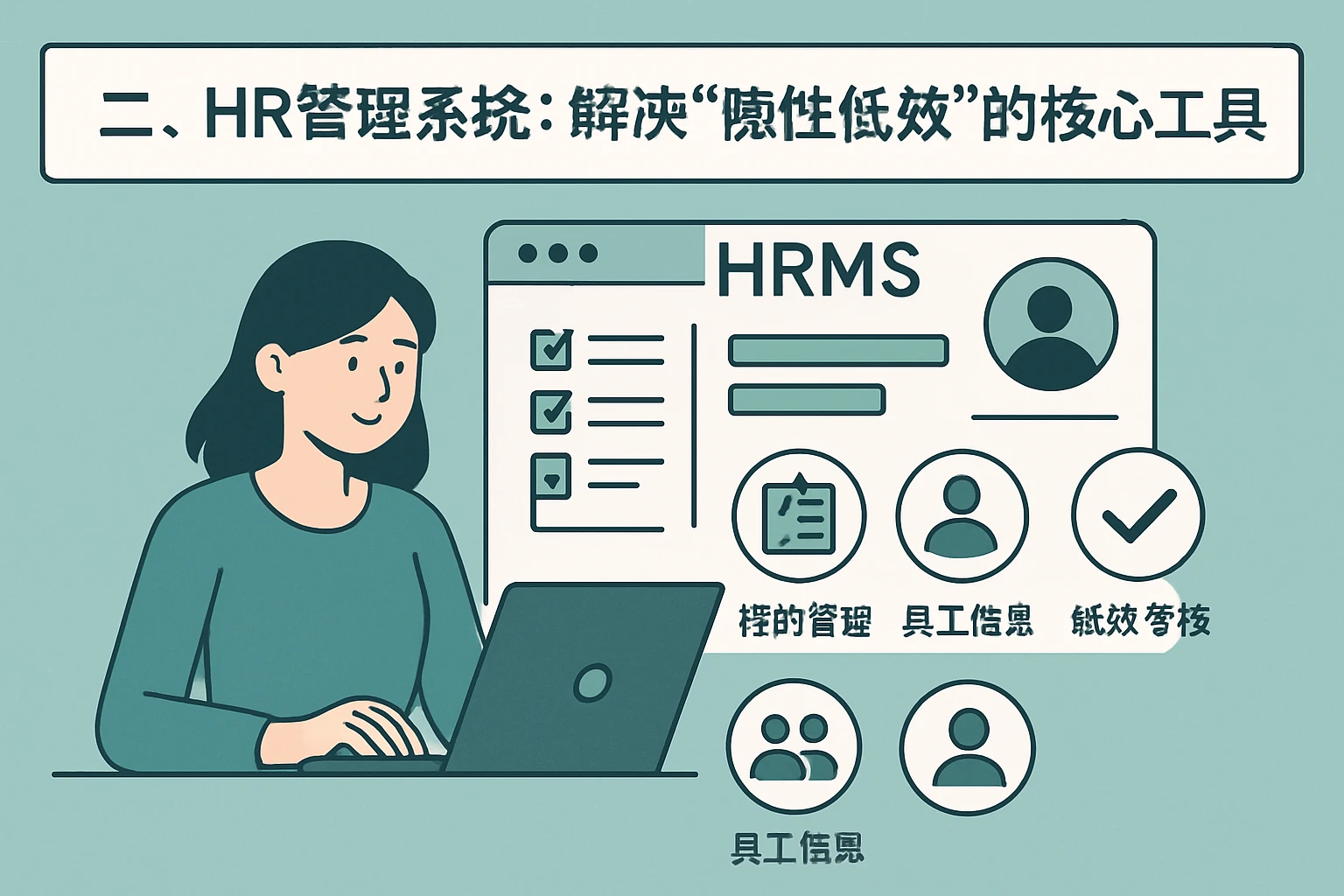 二、HR管理系统：解决“隐性低效”的核心工具