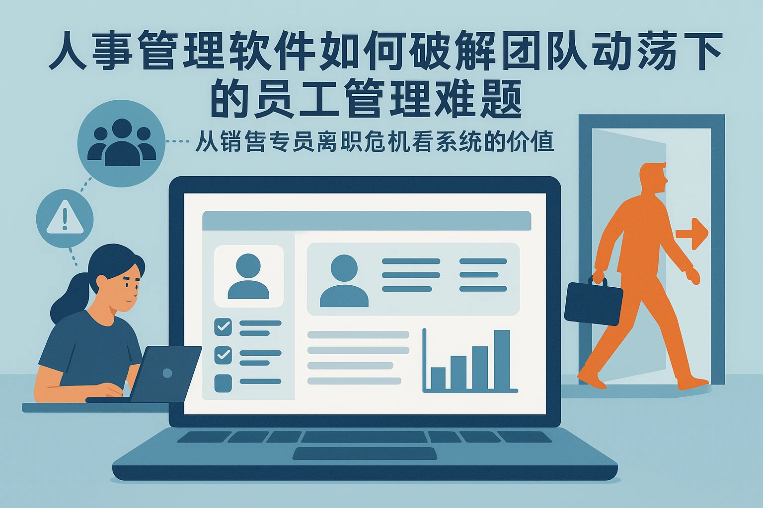 人事管理软件如何破解团队动荡下的员工管理难题——从销售专员离职危机看系统的价值