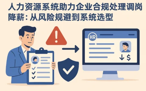 人力资源系统助力企业合规处理调岗降薪：从风险规避到系统选型