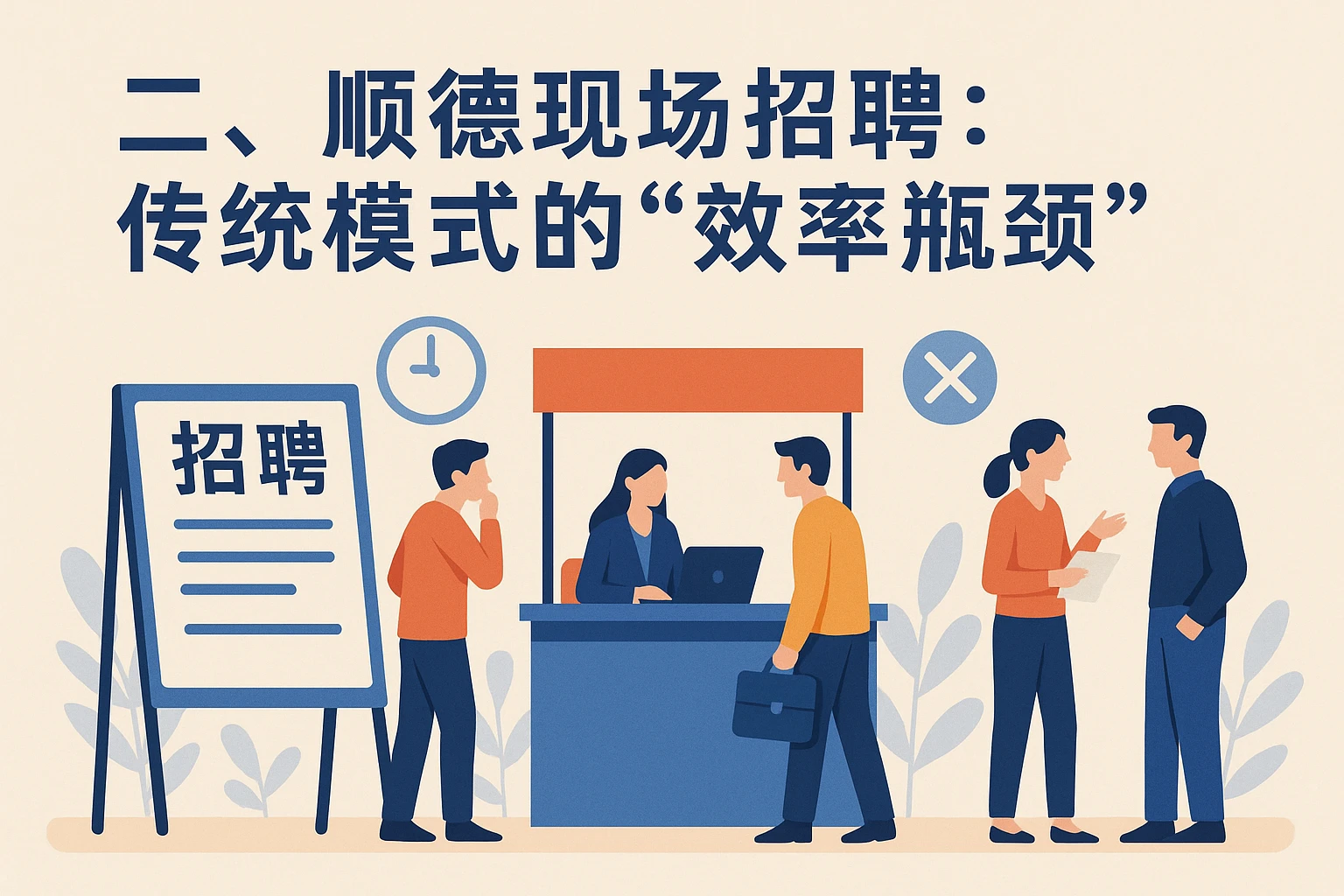 二、顺德现场招聘：传统模式的“效率瓶颈”