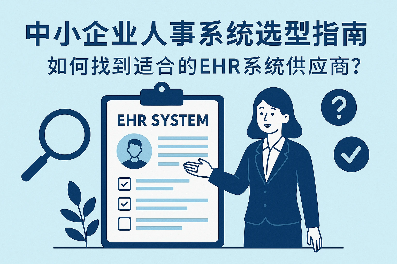 中小企业人事系统选型指南：如何找到适合的EHR系统供应商？