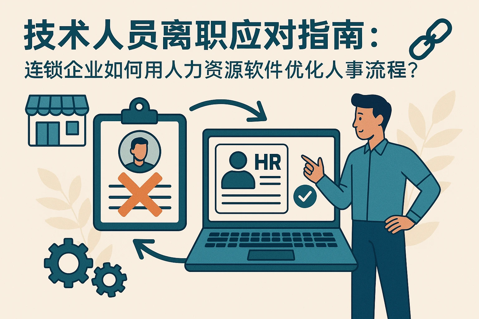 技术人员离职应对指南：连锁企业如何用人力资源软件优化人事流程？