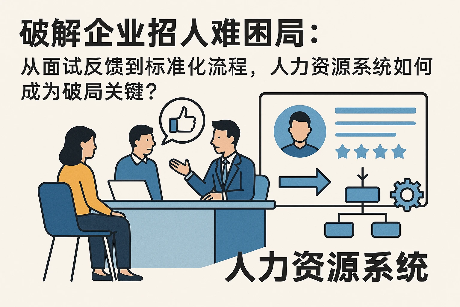 破解企业招人难困局：从面试反馈到标准化流程，人力资源系统如何成为破局关键？