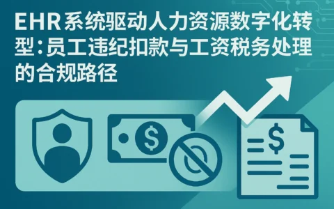 EHR系统驱动人力资源数字化转型：员工违纪扣款与工资税务处理的合规路径