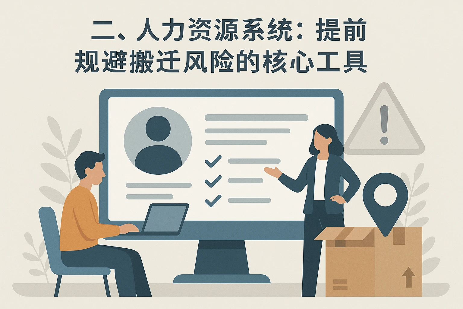 二、人力资源系统：提前规避搬迁风险的核心工具