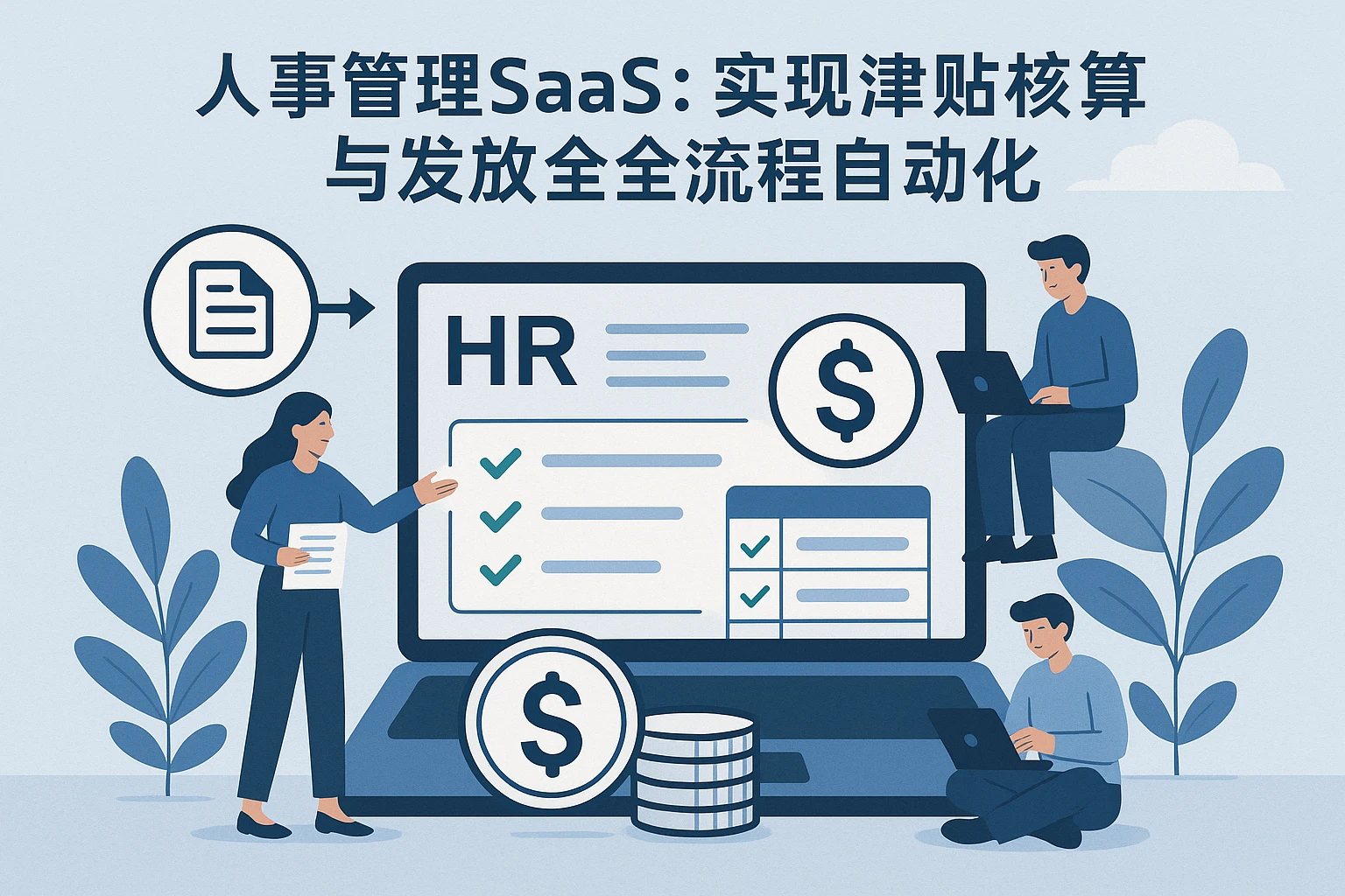 2. 人事管理SaaS：实现津贴核算与发放的全流程自动化