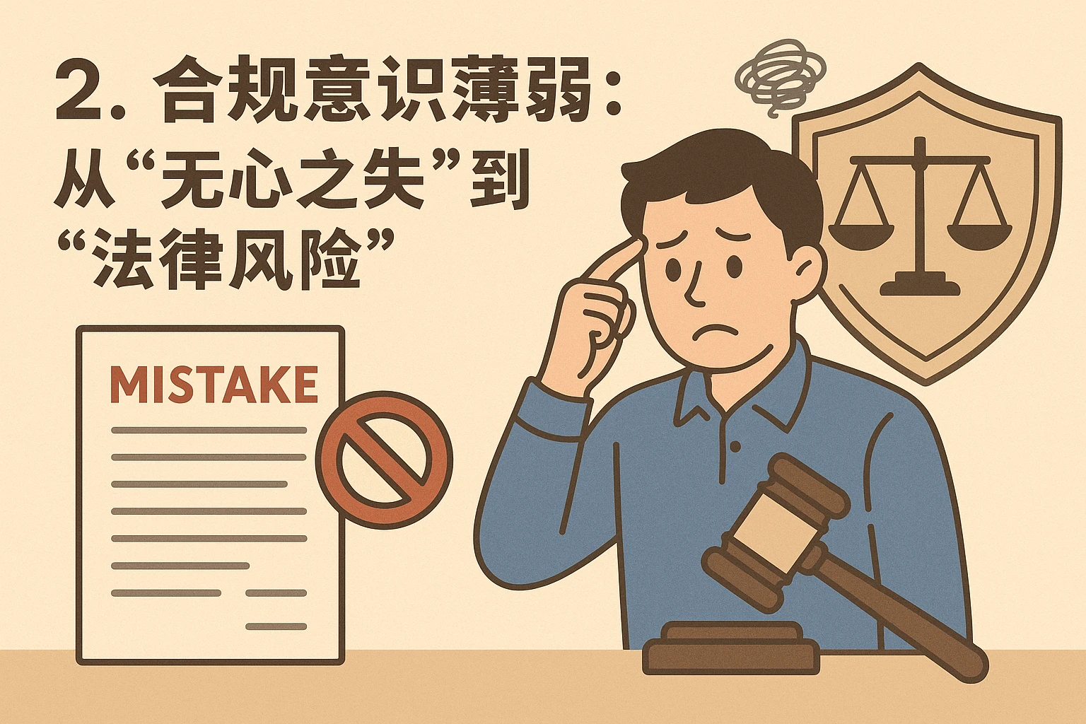 2. 合规意识薄弱：从“无心之失”到“法律风险”