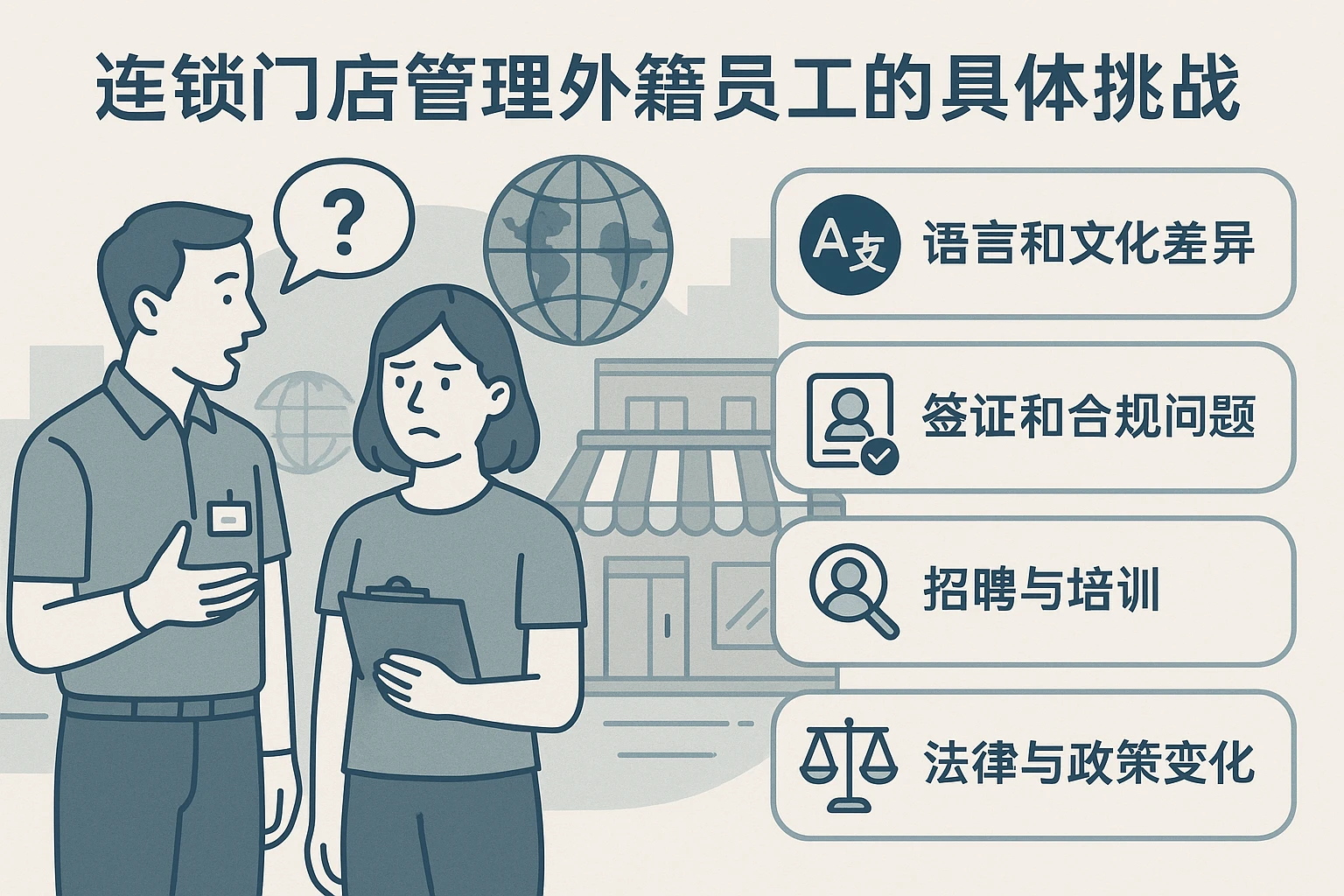2. 连锁门店管理外籍员工的具体挑战