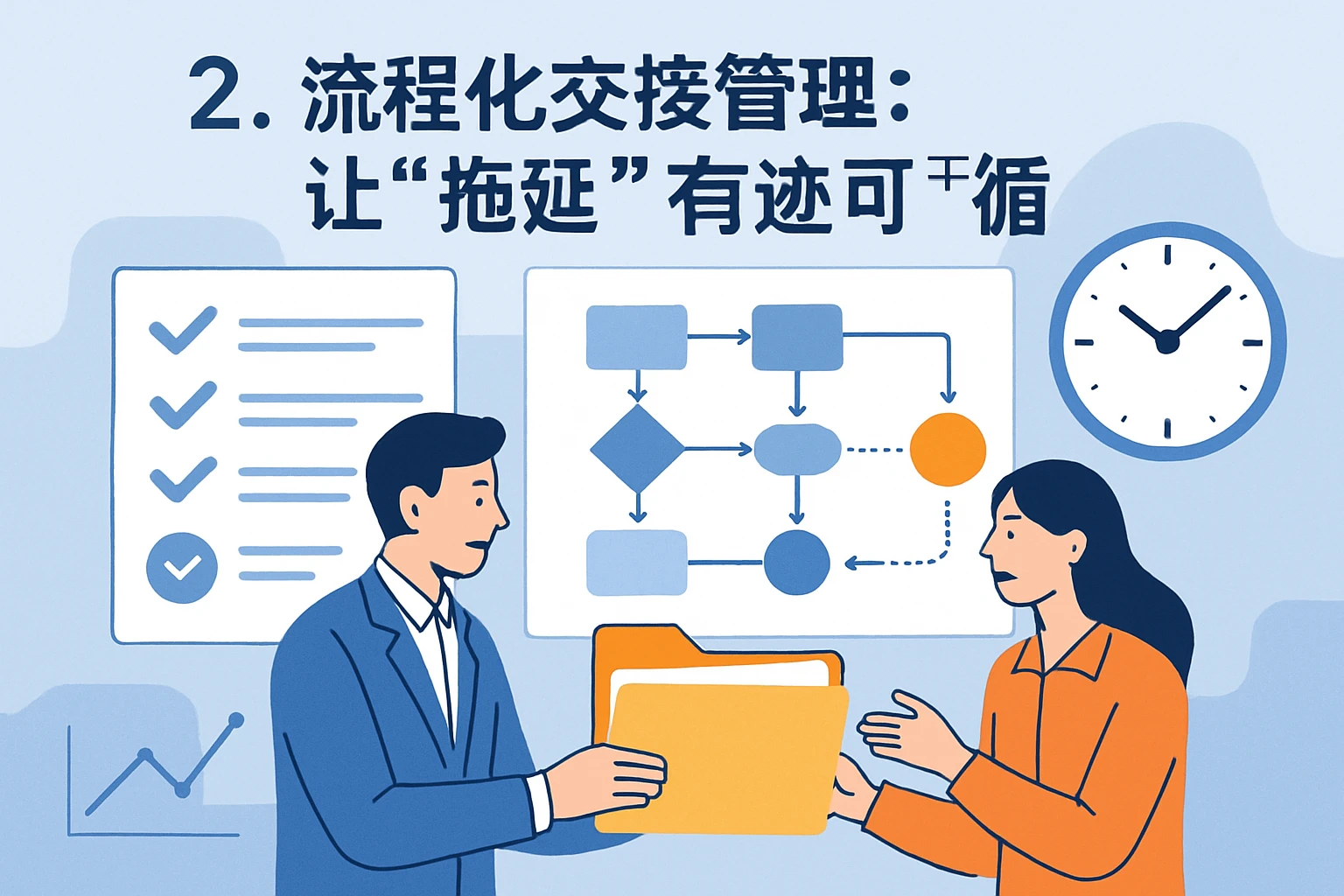 2. 流程化交接管理：让“拖延”有迹可循