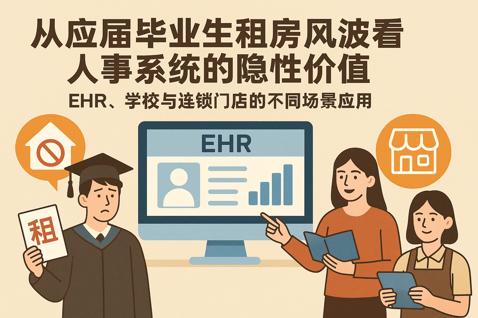 从应届毕业生租房风波看人事系统的隐性价值——EHR、学校与连锁门店的不同场景应用