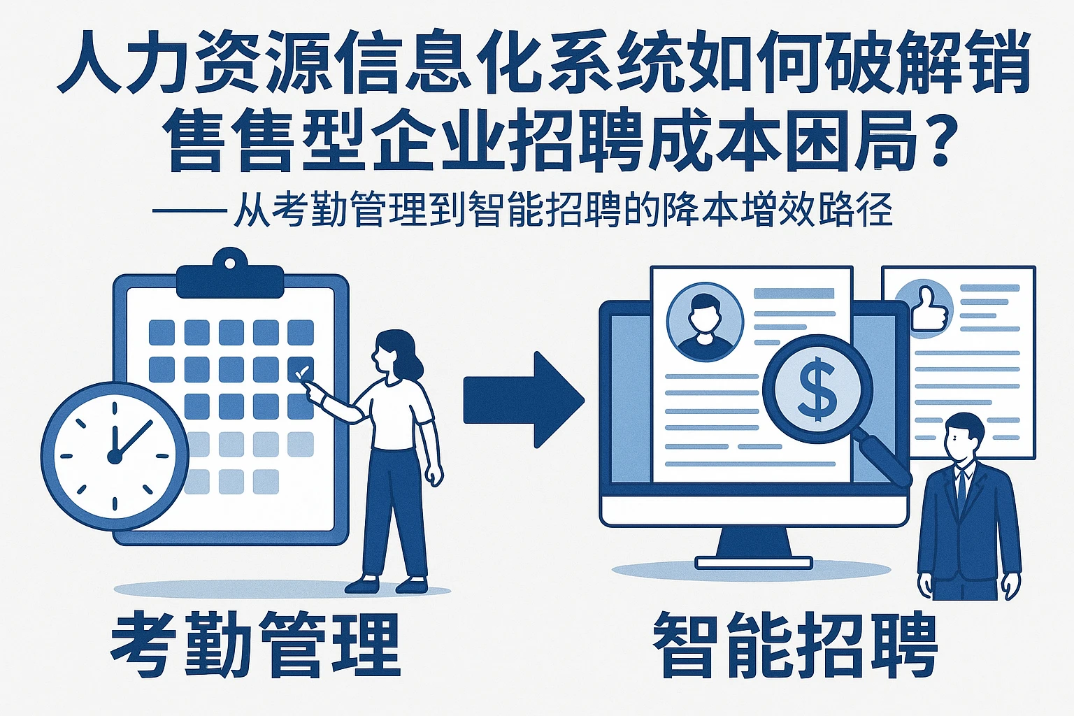 人力资源信息化系统如何破解销售型企业招聘成本困局？——从考勤管理到智能招聘的降本增效路径