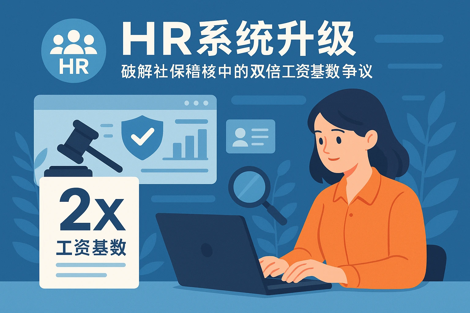 HR系统升级：破解社保稽核中的双倍工资基数争议