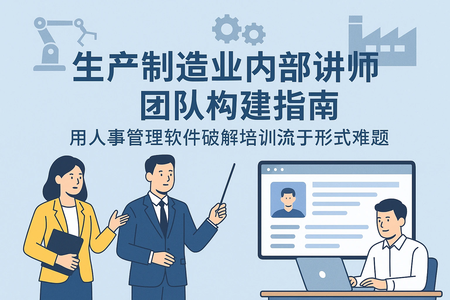 生产制造业内部讲师团队构建指南：用人事管理软件破解培训流于形式难题