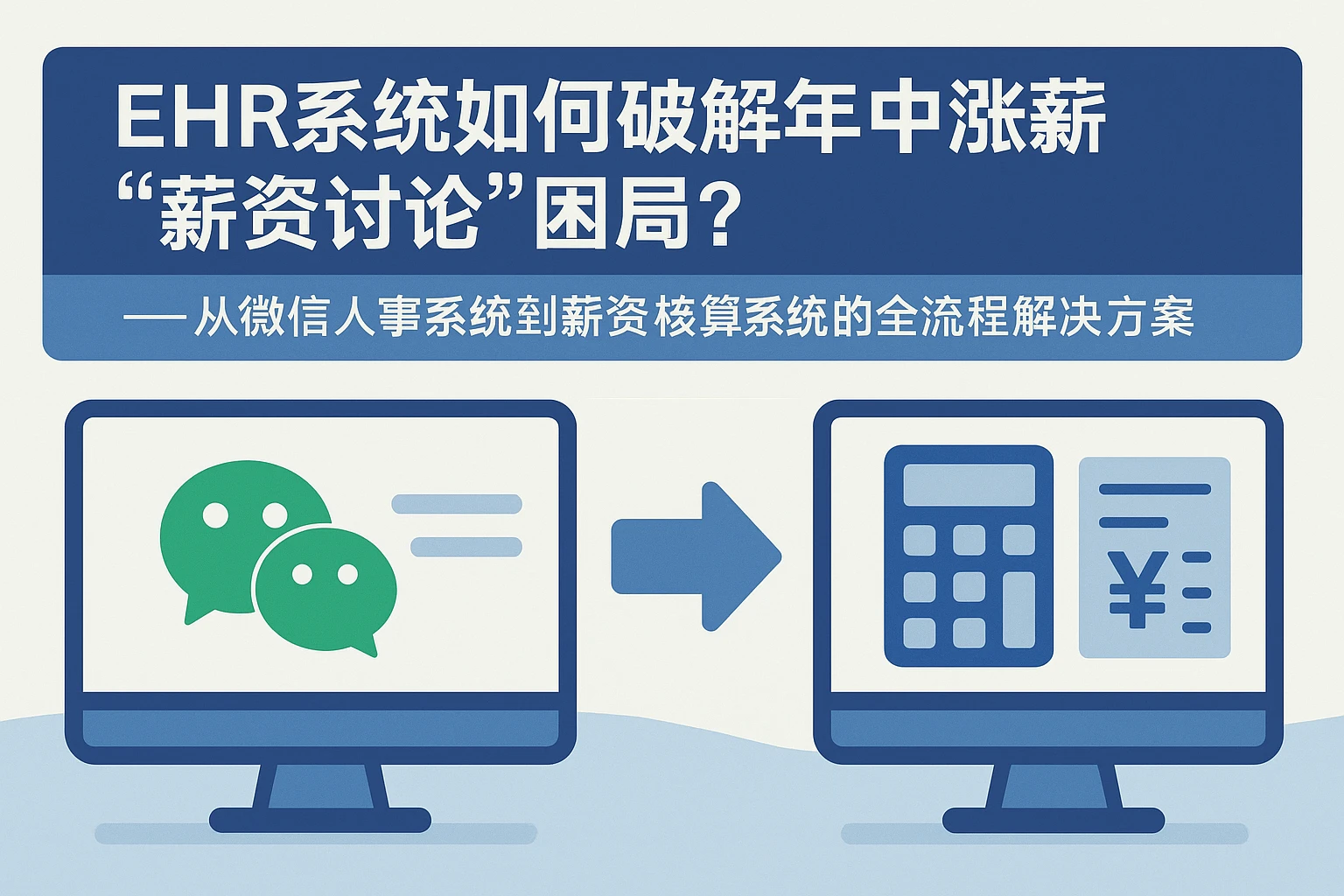 EHR系统如何破解年中涨薪“薪资讨论”困局？——从微信人事系统到薪资核算系统的全流程解决方案