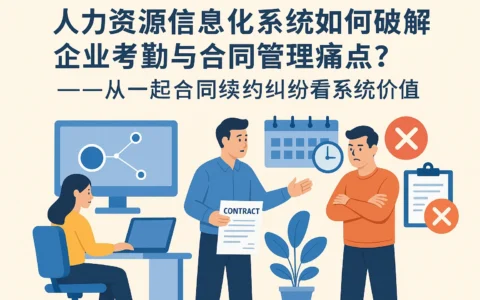 人力资源信息化系统如何破解企业考勤与合同管理痛点？——从一起合同续约纠纷看系统价值