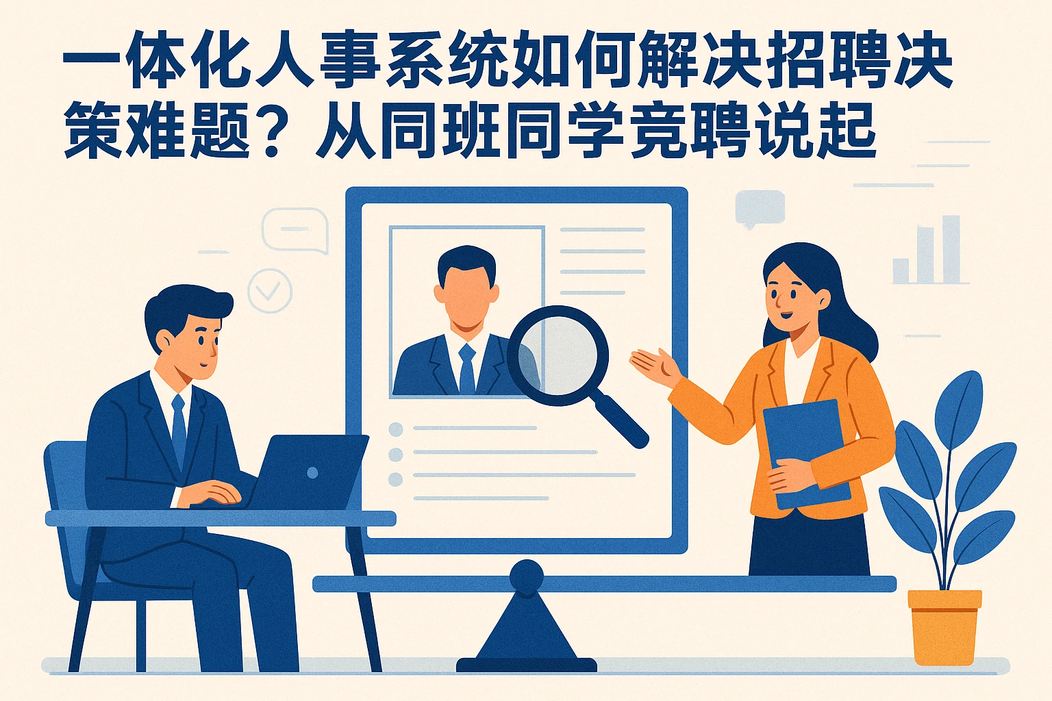一体化人事系统如何解决招聘决策难题？从同班同学竞聘说起