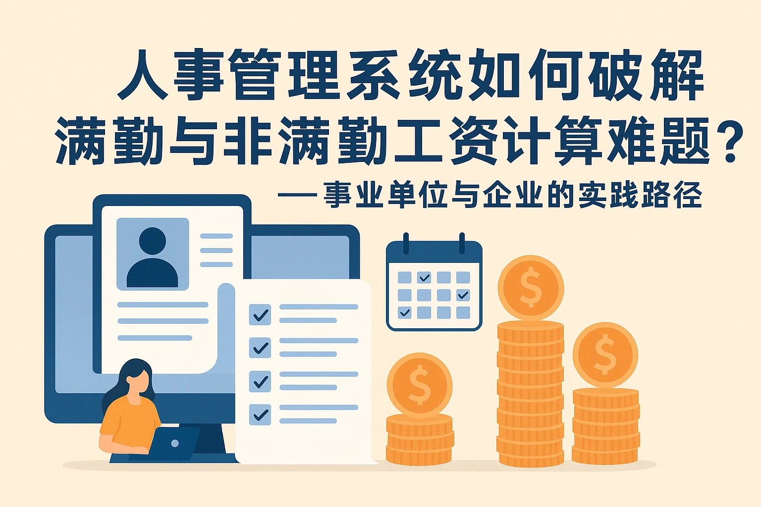 人事管理系统如何破解满勤与非满勤工资计算难题？——事业单位与企业的实践路径
