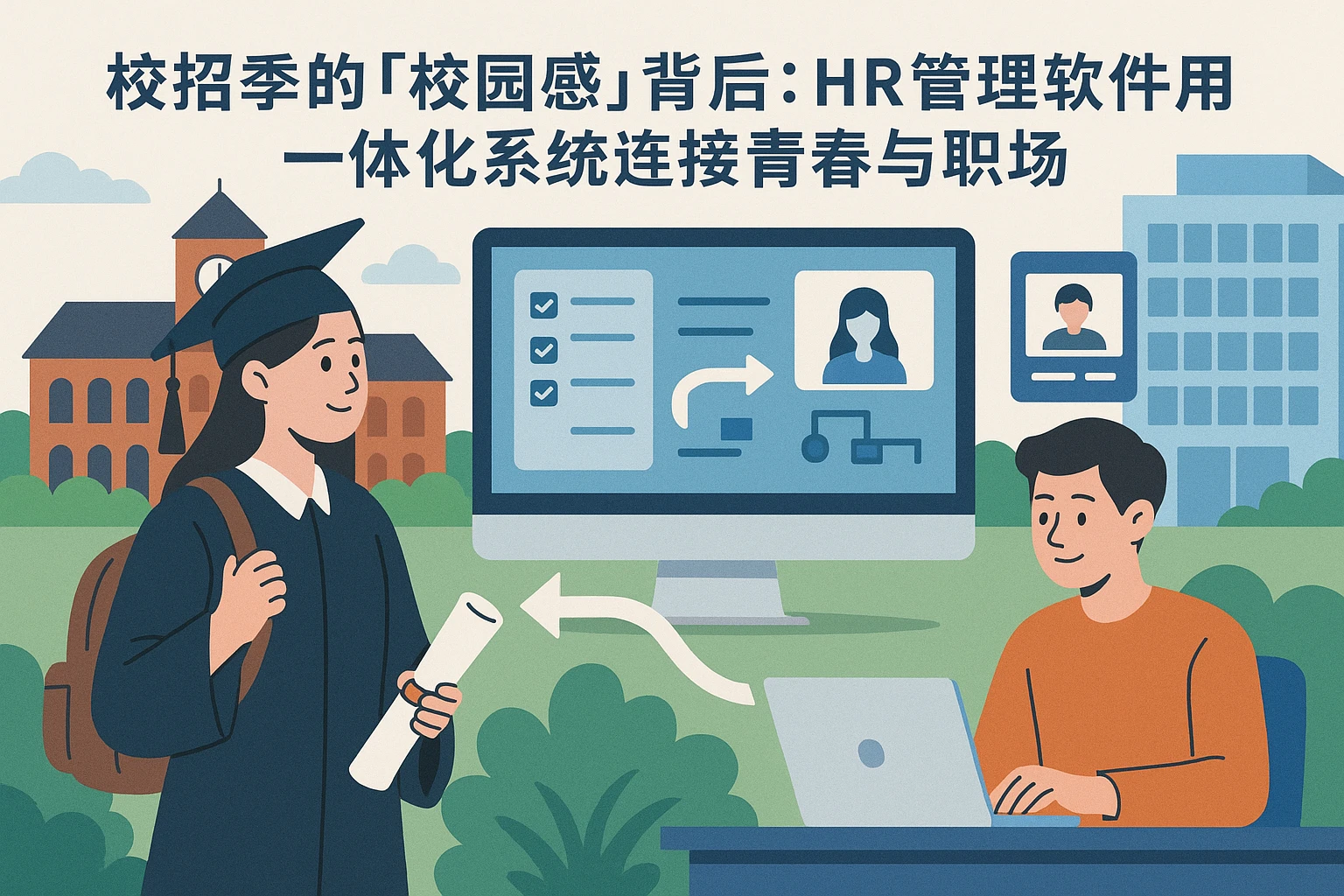 校招季的「校园感」背后：HR管理软件用一体化系统连接青春与职场