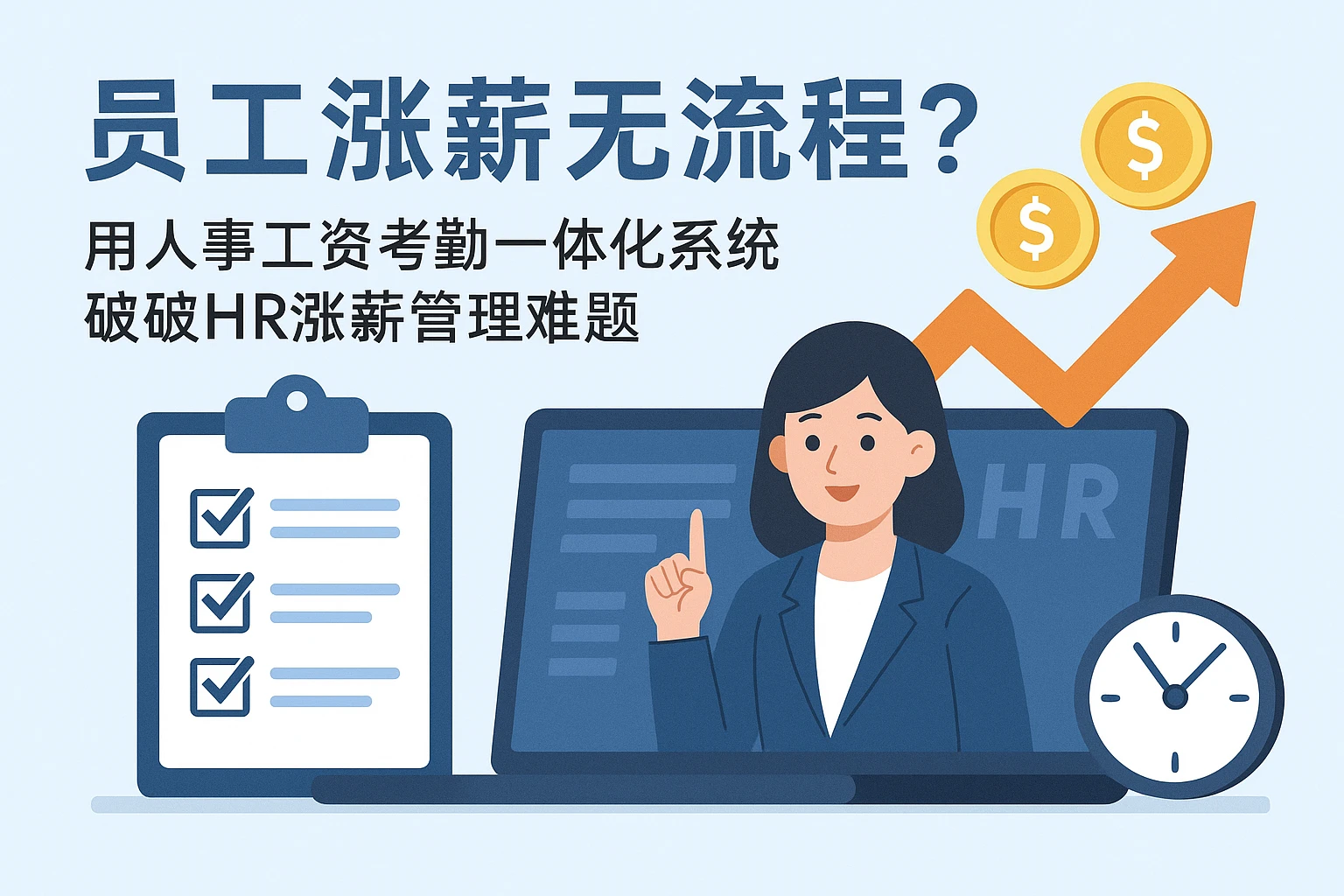 员工涨薪无流程？用人事工资考勤一体化系统破解HR涨薪管理难题