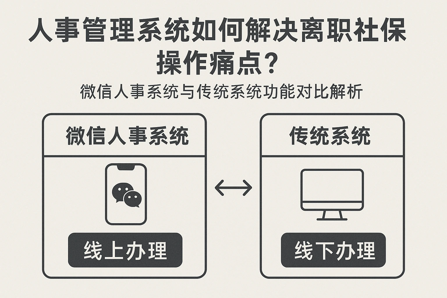 人事管理系统如何解决离职社保操作痛点？微信人事系统与传统系统功能对比解析
