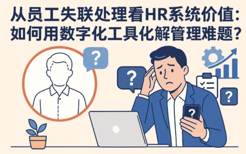 从员工失联处理看HR系统价值：如何用数字化工具化解管理难题？