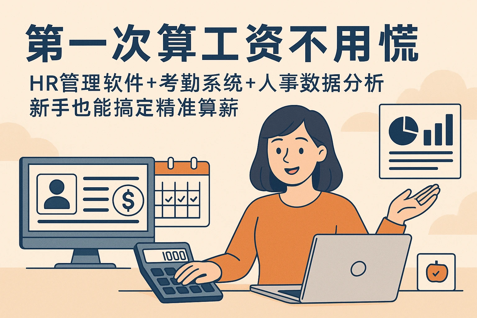 第一次算工资不用慌：HR管理软件+考勤系统+人事数据分析，新手也能搞定精准算薪
