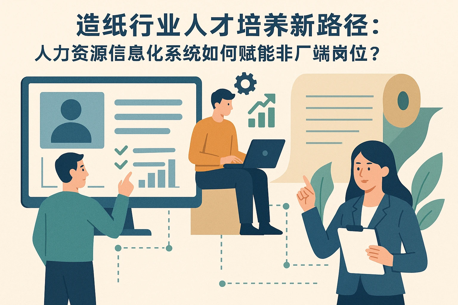 造纸行业人才培养新路径：人力资源信息化系统如何赋能非厂端岗位？