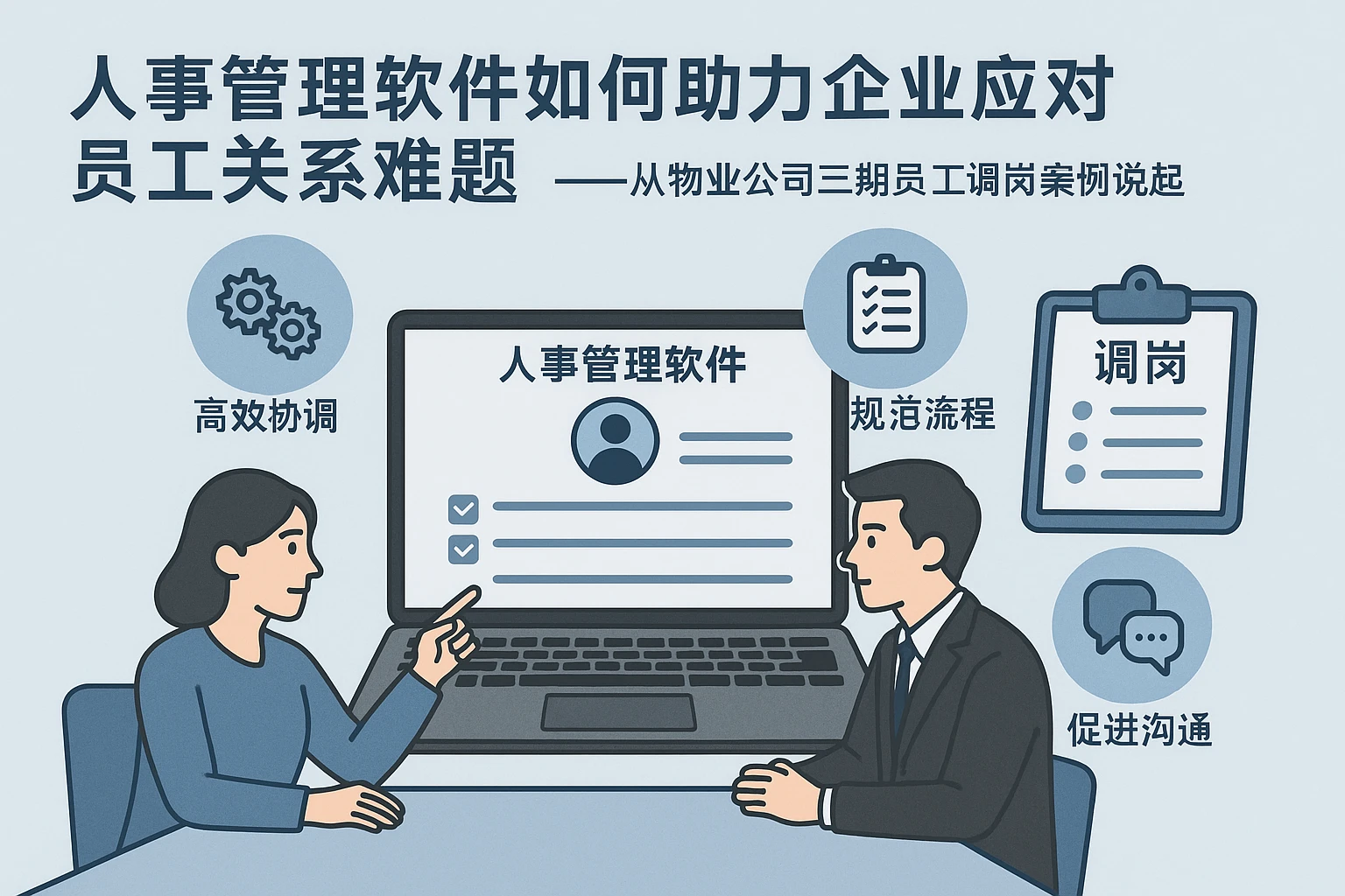 人事管理软件如何助力企业应对员工关系难题——从物业公司三期员工调岗案例说起