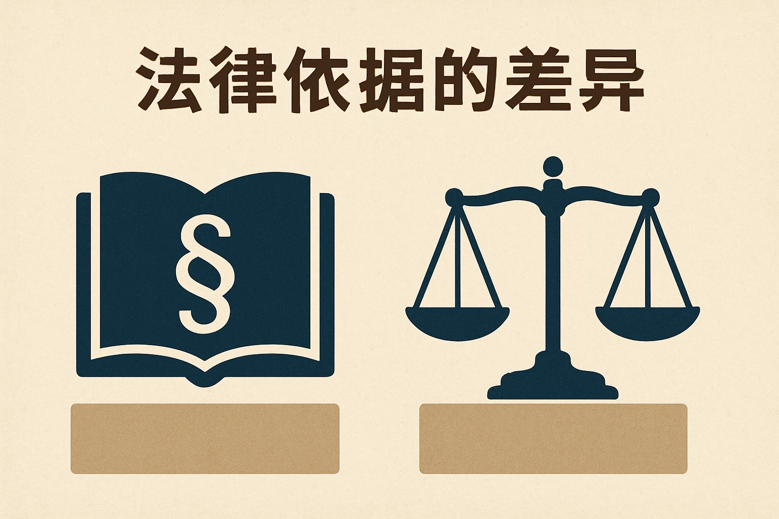 2. 法律依据的差异