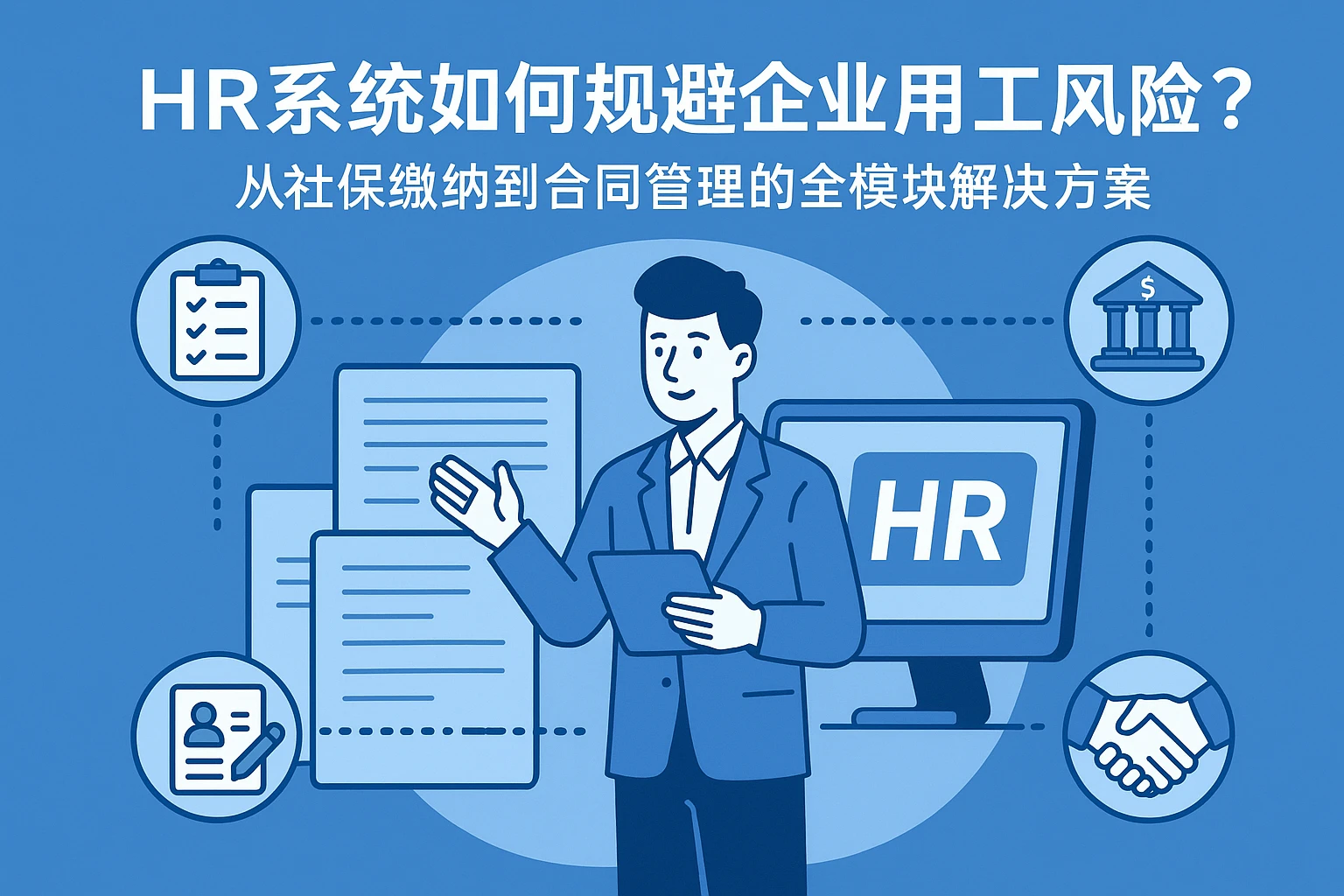 HR系统如何规避企业用工风险？从社保缴纳到合同管理的全模块解决方案