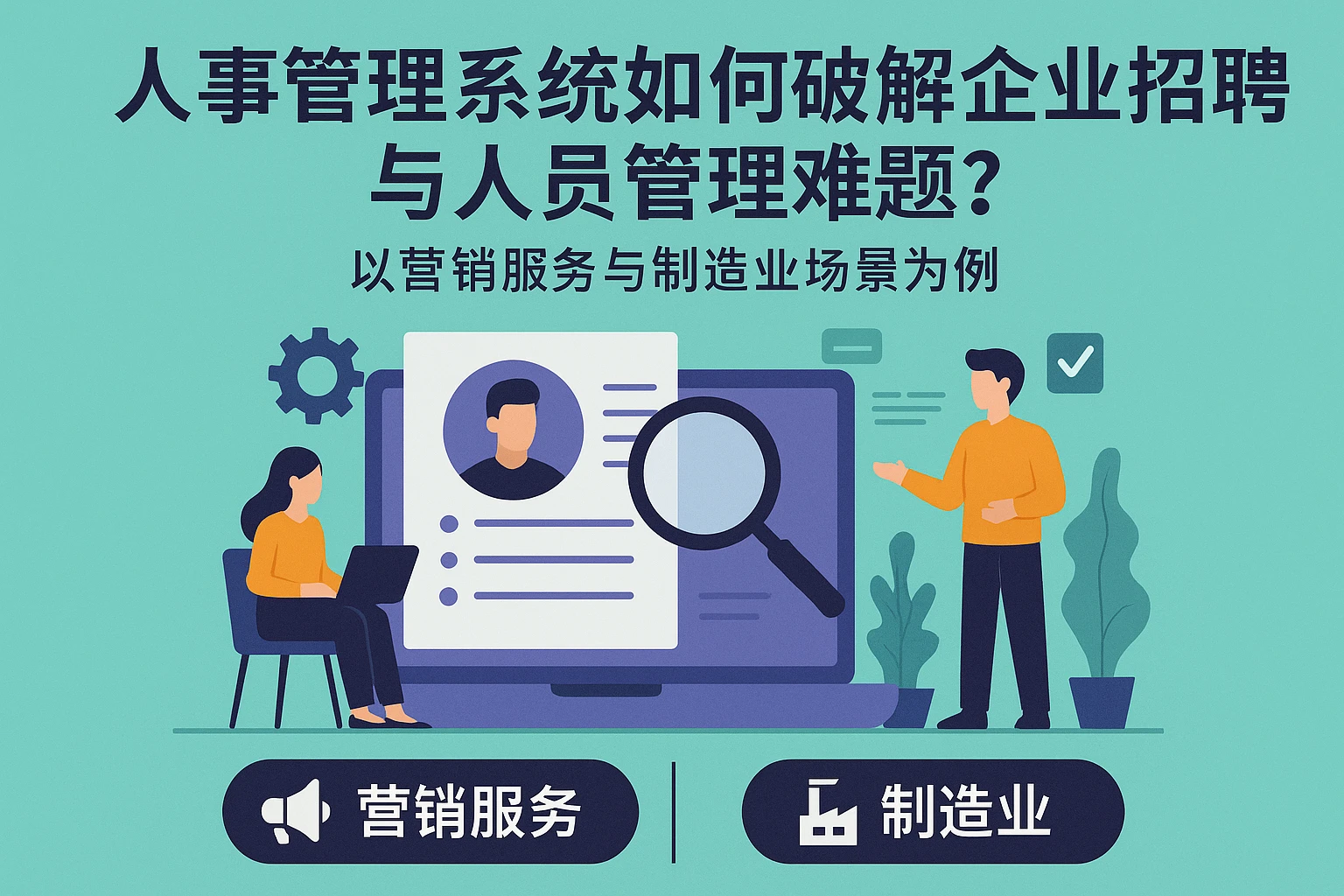 人事管理系统如何破解企业招聘与人员管理难题？以营销服务与制造业场景为例