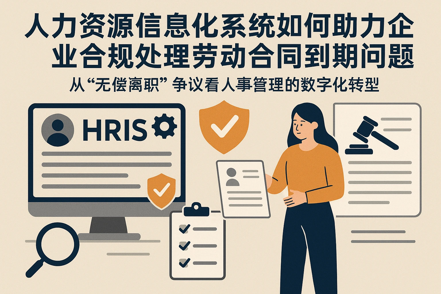 人力资源信息化系统如何助力企业合规处理劳动合同到期问题——从“无偿离职”争议看人事管理的数字化转型