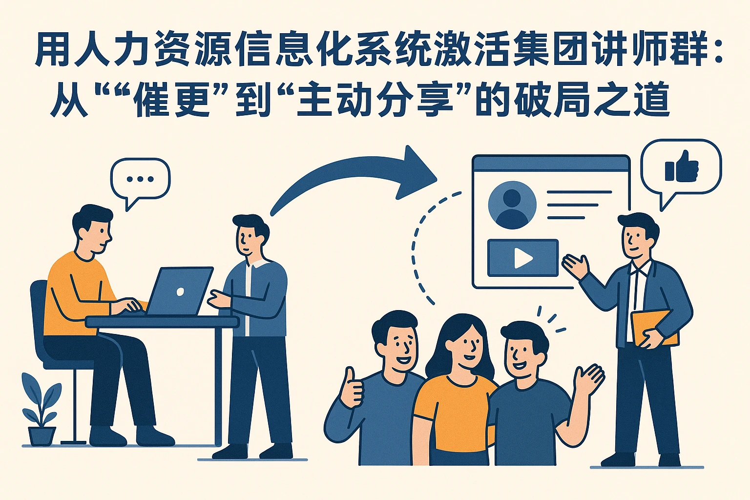 用人力资源信息化系统激活集团讲师群：从“催更”到“主动分享”的破局之道