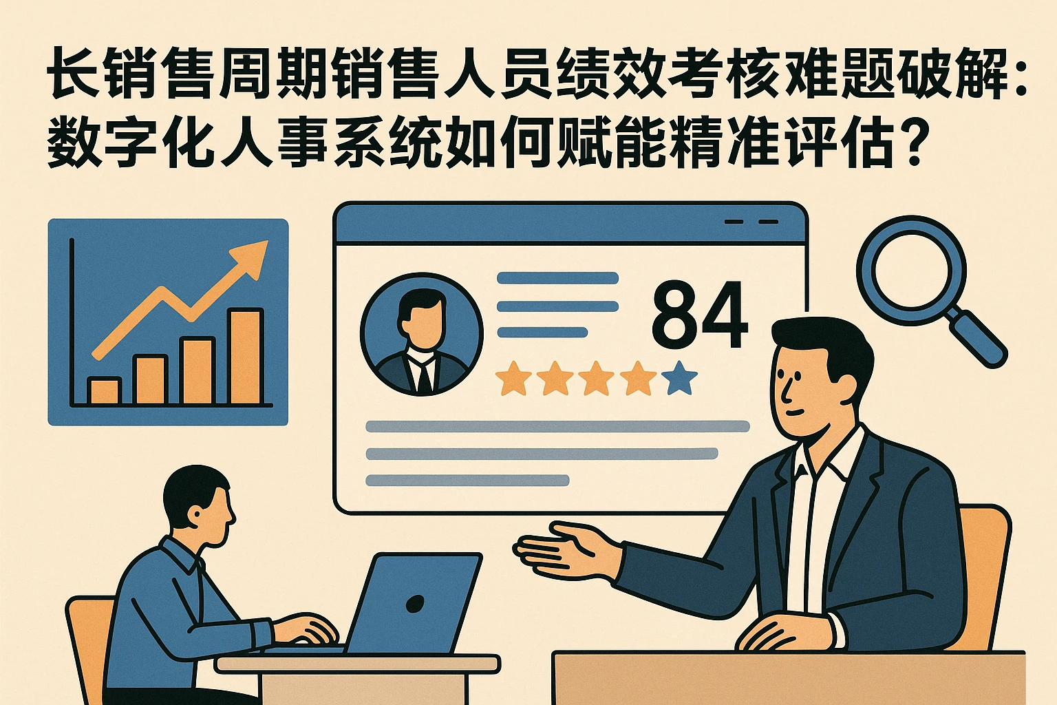 长销售周期销售人员绩效考核难题破解：数字化人事系统如何赋能精准评估？