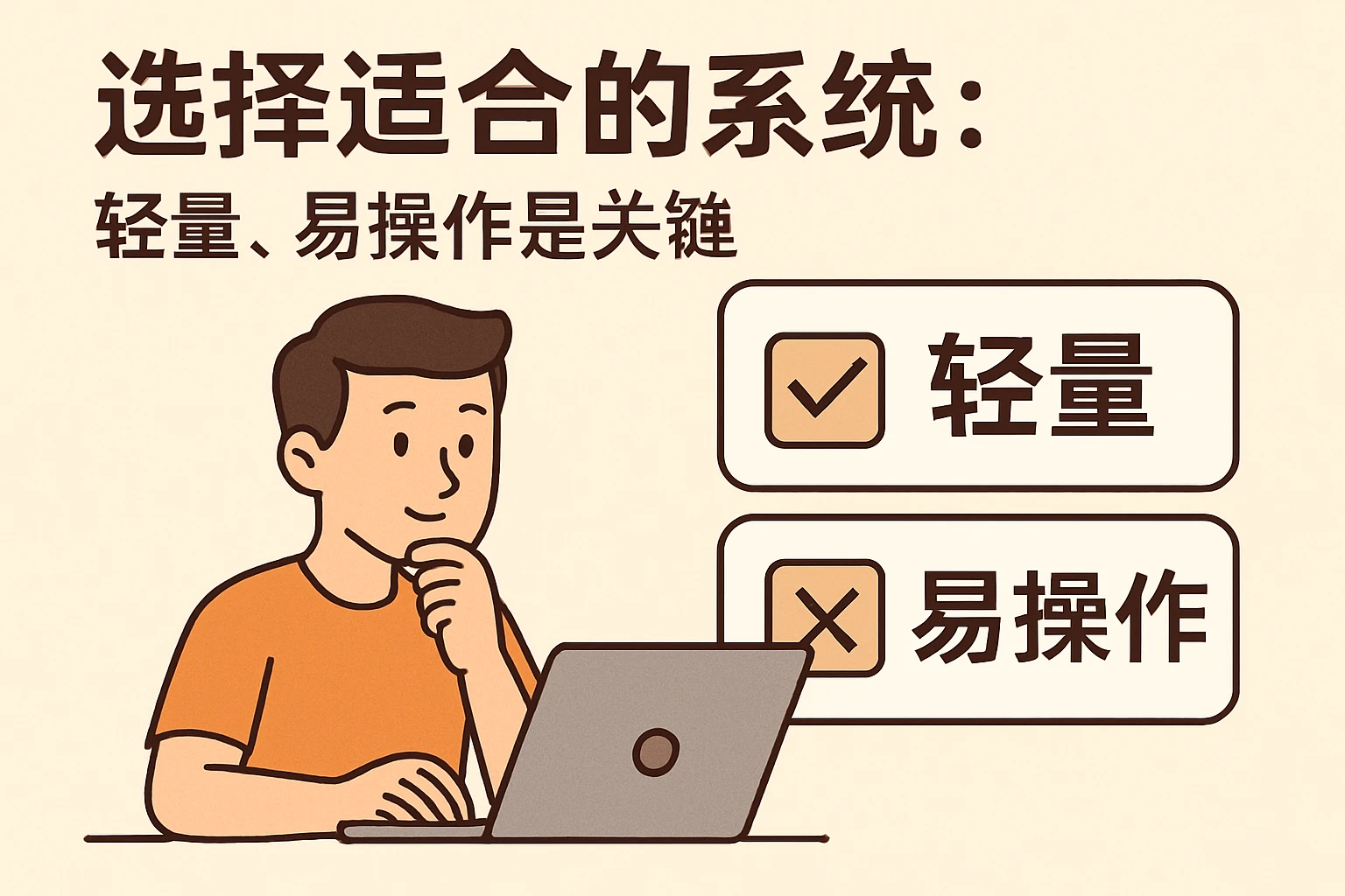 2. 选择适合的系统：轻量、易操作是关键