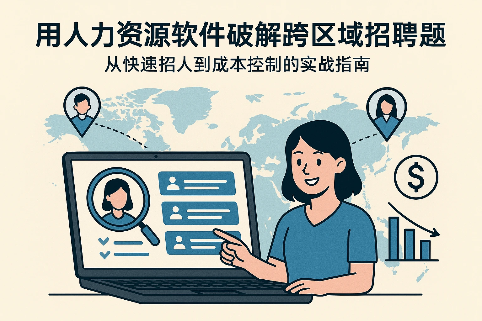 用人力资源软件破解跨区域招聘难题：从快速招人到成本控制的实战指南