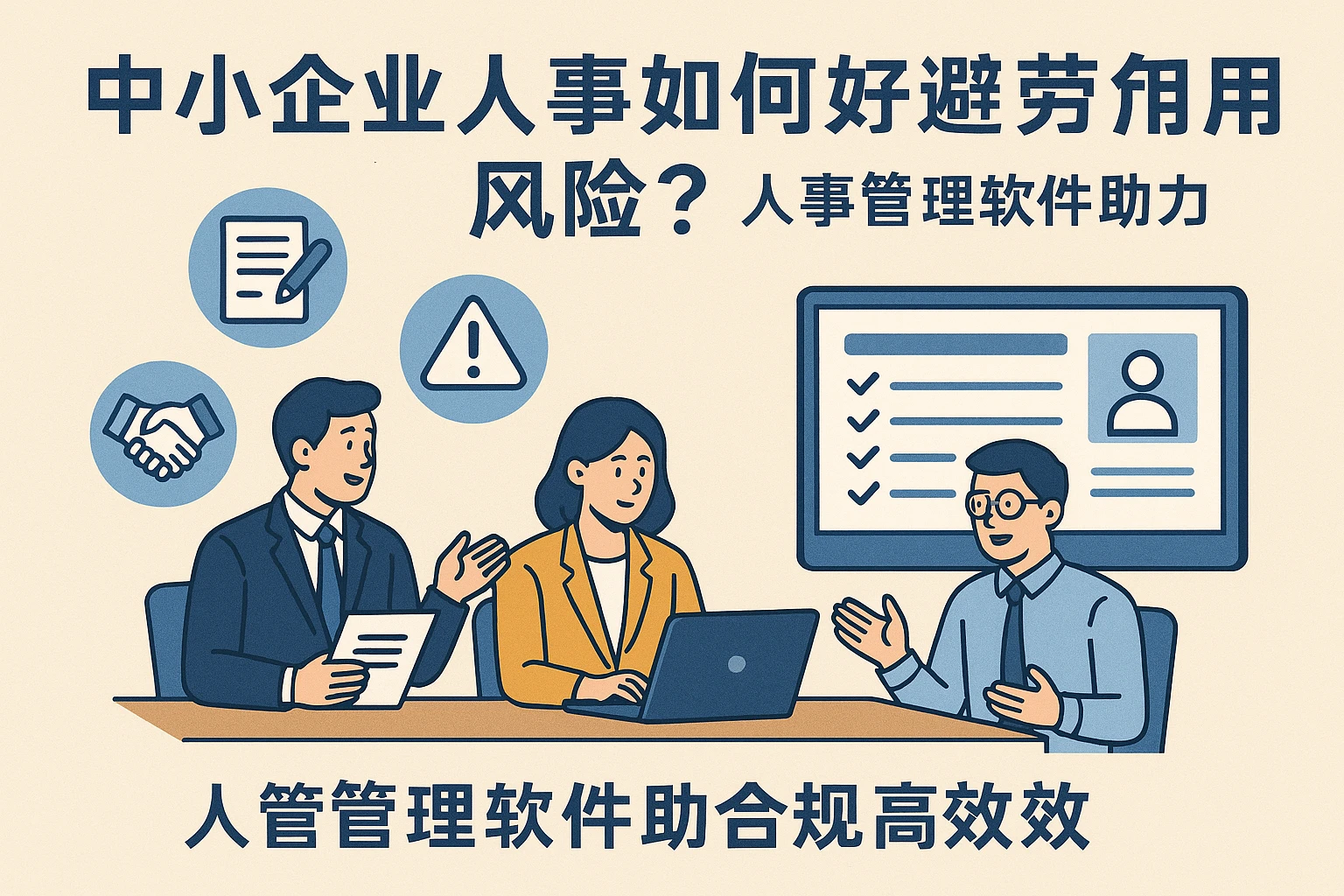 中小企业人事系统如何规避劳动合同风险？人事管理软件助力合规高效